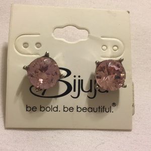 Pink/rose large stud earrings